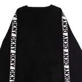 DKNY Womens Jumper Black Crew Neck Tight Knit Viscose M