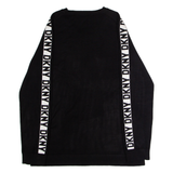 DKNY Womens Jumper Black Crew Neck Tight Knit Viscose M