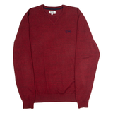 DIESEL Mens Jumper Red Crew Neck Tight Knit XL