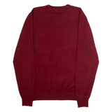DIESEL Mens Jumper Red Crew Neck Tight Knit XL