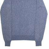 DIESEL Mens Jumper Blue Crew Neck Tight Knit S