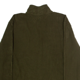STARTER Mens Fleece Green 1/4 Zip L