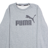 PUMA Mens Sweatshirt Grey Crew Neck M