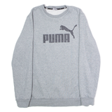 PUMA Mens Sweatshirt Grey Crew Neck M