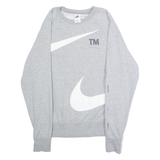 NIKE Mens Sweatshirt Grey Crew Neck S