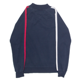 TOMMY HILFIGER Mens Sweatshirt Blue High Neck XS