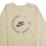 NIKE Mens Sweatshirt Green Crew Neck S