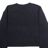 FILA Cropped Womens Sweatshirt Black Crew Neck S