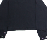 CHAMPION Oversized Womens Sweatshirt Black Crew Neck L