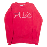 FILA Mens Sweatshirt Red Crew Neck XS