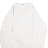 PUMA Mens Sweatshirt Cream Crew Neck S