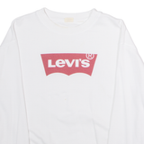 LEVI'S Mens Sweatshirt White Crew Neck M