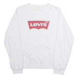 LEVI'S Mens Sweatshirt White Crew Neck M