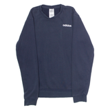 ADIDAS Mens Sweatshirt Blue Crew Neck S
