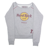 HARD ROCK CAFE Prague Womens Sweatshirt Grey Crew Neck S