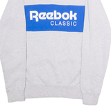 REEBOK Mens Sweatshirt Grey Crew Neck S