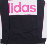 ADIDAS ORIGINALS Womens Sweatshirt Black Crew Neck UK 8