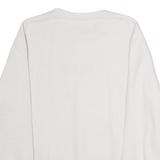GUESS Mens Sweatshirt Cream Crew Neck M