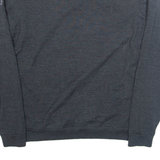 CALVIN KLEIN GOLF Mens Patterned Jumper Grey Diamond V-Neck Tight Knit Wool M