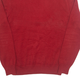 CALVIN KLEIN GOLF Mens Jumper Red 1/4 Zip Tight Knit M