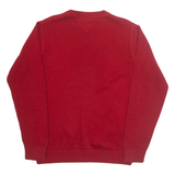 TOMMY HILFIGER Mens Jumper Red Tight Knit S
