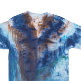 HANES Mens Tie Dye T-Shirt Blue Crew Neck M