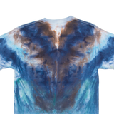 HANES Mens Tie Dye T-Shirt Blue Crew Neck M
