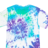PORT & COMPANY Mens Tie Dye T-Shirt Blue Crew Neck S