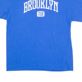 GILDAN Brooklyn Mens T-Shirt Blue Crew Neck L