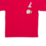 WARNER BROS Tom & Jerry Mens T-Shirt Red Crew Neck XS