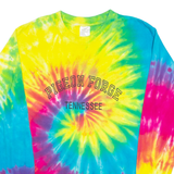 JON LAUREN Pigeon Force Tennessee Mens Tie Dye T-Shirt Pink USA Crew Neck M