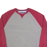TOMMY HILFIGER Mens Jumper Grey Tight Knit XL