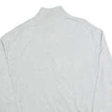 NAUTICA Mens Jumper Grey 1/4 Zip Tight Knit XL