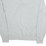 NAUTICA Mens Jumper Grey 1/4 Zip Tight Knit L