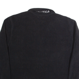 NAUTICA Mens Fleece Black 1/4 Zip XL