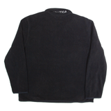 NAUTICA Mens Fleece Black 1/4 Zip XL