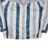 CLAUDE HARVEY Mens Lined Jacket Grey 90s Striped M