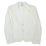 PIU & PIU Womens Blazer Jacket White M