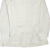 UN DEUX TROIS Mens Blazer Jacket Cream 90s Crazy Pattern M