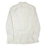 UN DEUX TROIS Mens Blazer Jacket Cream 90s Crazy Pattern M