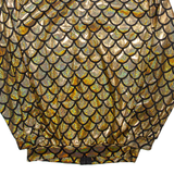 Scale Design Womens Track Jacket Gold Crazy Pattern S