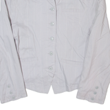 CARTOON Womens Blazer Jacket Grey Striped S