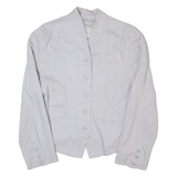 CARTOON Womens Blazer Jacket Grey Striped S