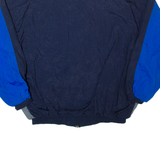 Mens Shell Jacket Black Nylon 90s Colourblock XL