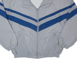 PLAY CREW Mens Shell Jacket Grey Nylon 90s L