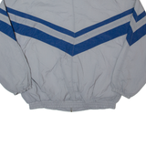 PLAY CREW Mens Shell Jacket Grey Nylon 90s L
