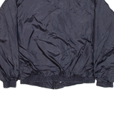 Womens Shell Jacket Black Nylon 90s Colourblock 2XL