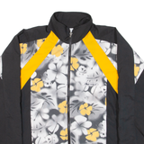 TOLERANCE Womens Track Jacket Black Floral UK 14