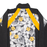 TOLERANCE Womens Track Jacket Black Floral UK 14