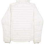 COLUMBIA Insulated Womens Puffer Jacket Cream Nylon Hooded S